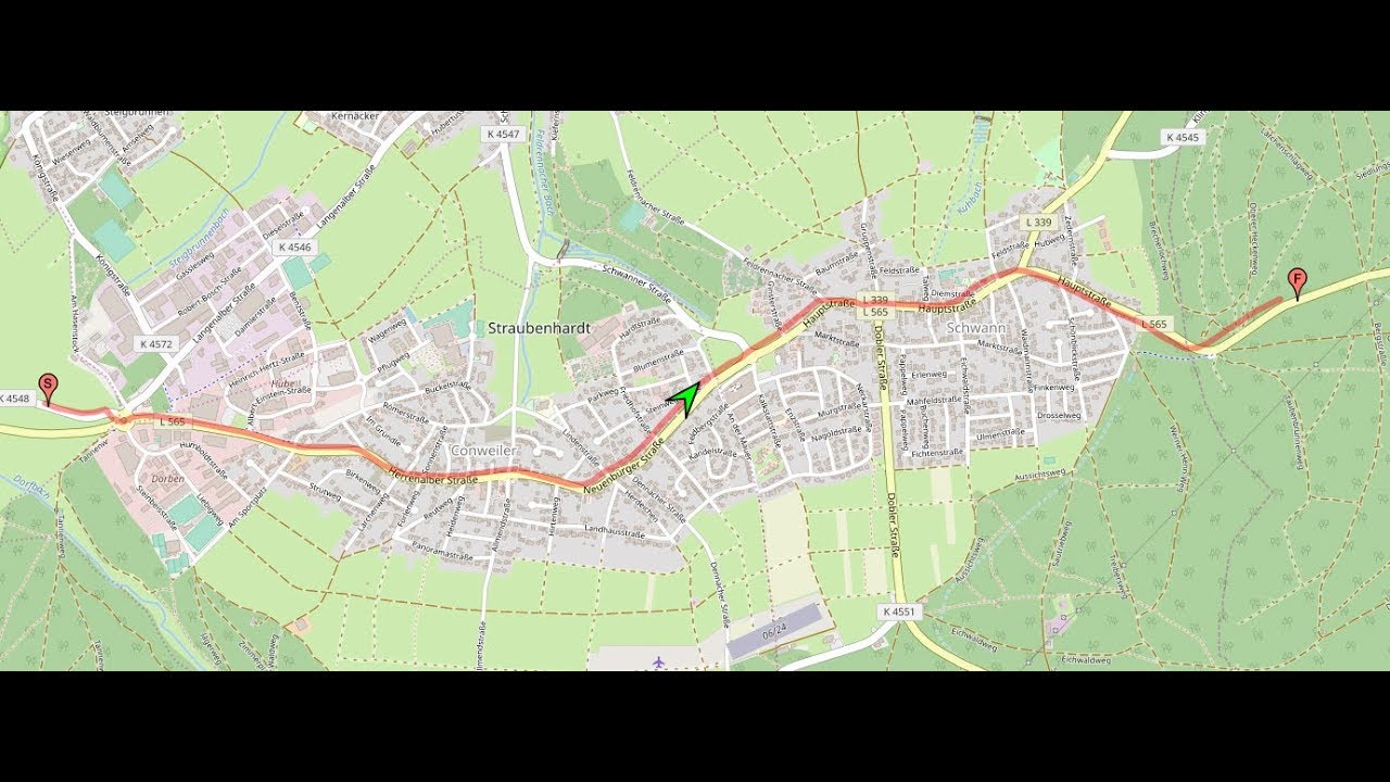 Straubenhardt (West rein, Ost raus)