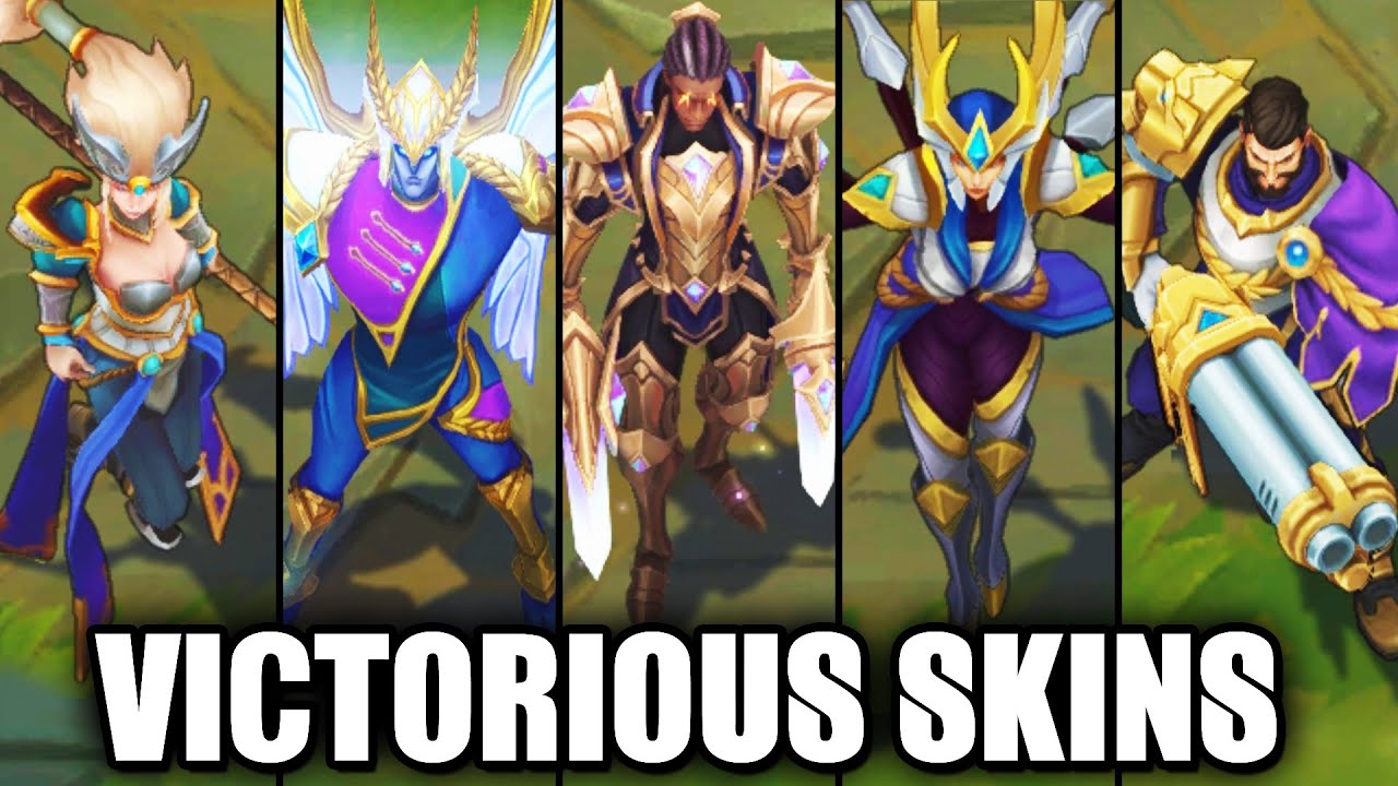 All Victorious Skins Spotlight (League of Legends) YouTube