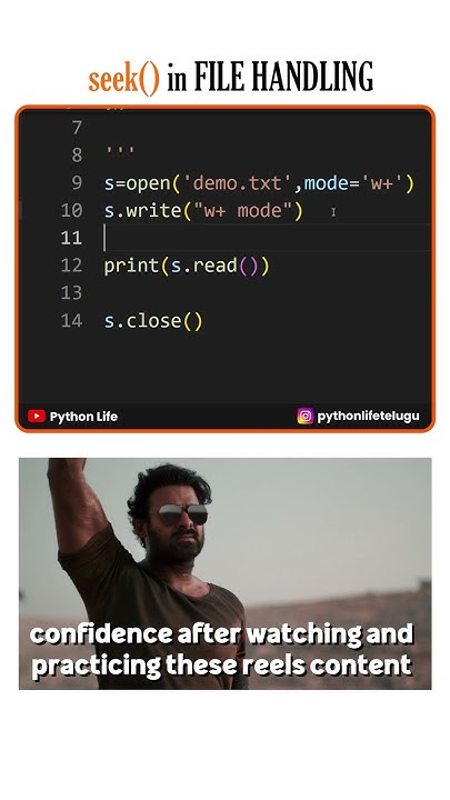 Seek in File Handling - YouTube
