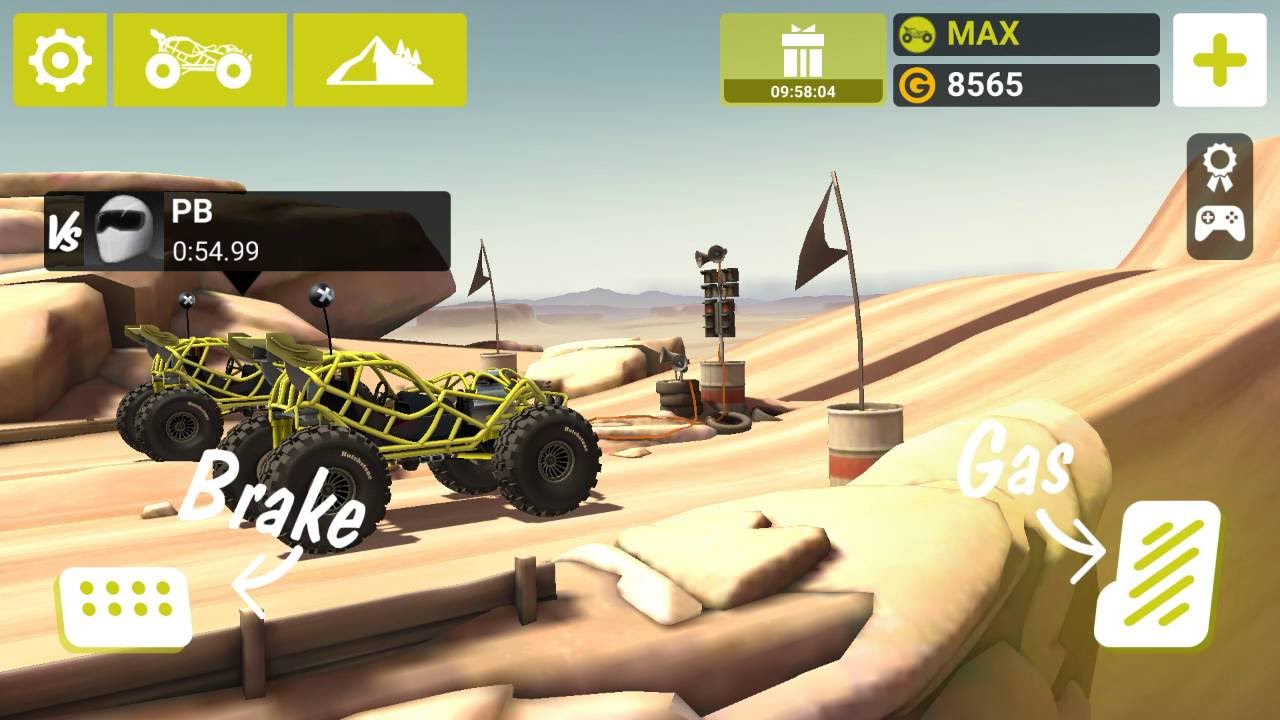 Desert Big Air Bouncer 55 Seconds MMX Hill Dash / Climb Racing