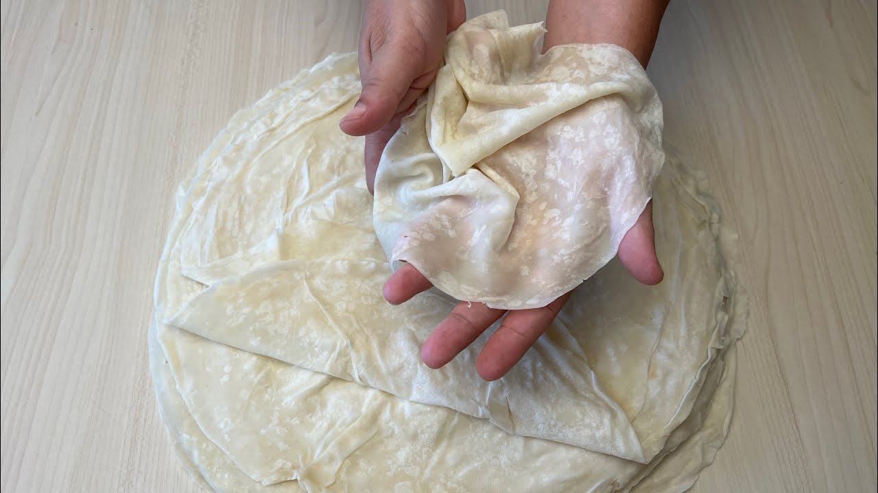 Yufkanın Sırrı Bu Videoda😍Evde Yaş Böreklik Hazır Yufka Yapmak artık Çok Kolay🥰Bera Tatlidunyasi