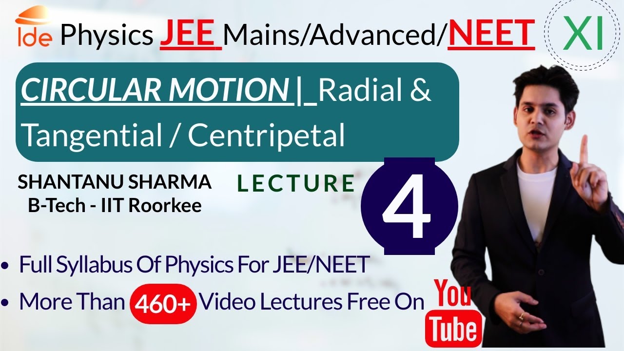 CIRCULAR MOTION |Lec-4| Radial & Tangential / Centripetal |Class-11 ...