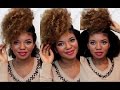 Quick and Simple Natural Hairstyle - Double Puffs