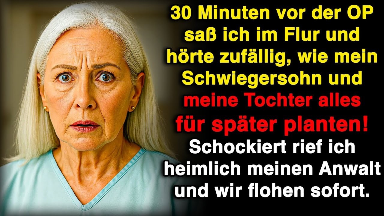 Ich hörte vor der OP, was mein Schwiegersohn und meine Tochter planten – ich bin geflüchtet