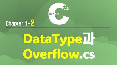 C# 강의 Winform) 2 DataType과 Overflow