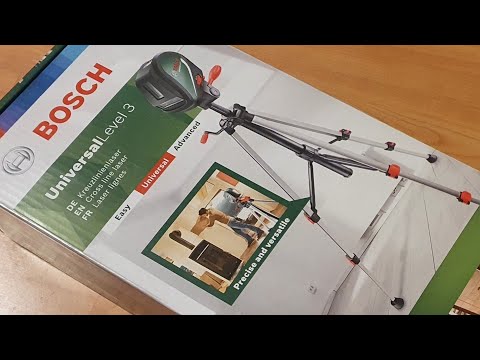 Обзор Bosch UniversalLevel 3 Set - Видео в 4К / Распаковка Universal Level 3 с штативом.