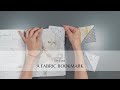 How to sew a fabric bookmark using scrap material  sewing school with sara sj kim