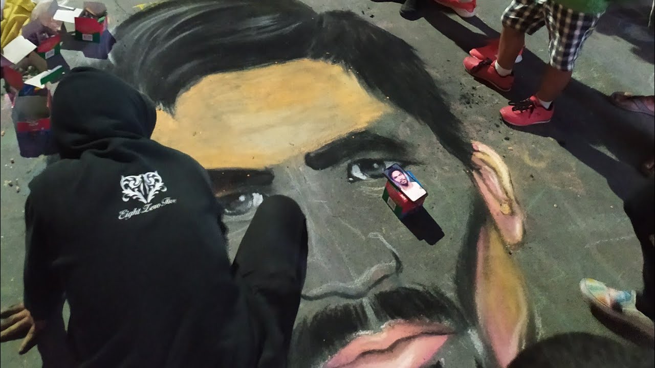Baguio City Chalk Art in Session Road Sen. Manny Pacquiao YouTube