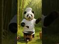 Panda chef cooks Indonesian style stir-fry #panda #cooking #food