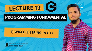 String in c++ | Programming Fundamentals | Lecture 13