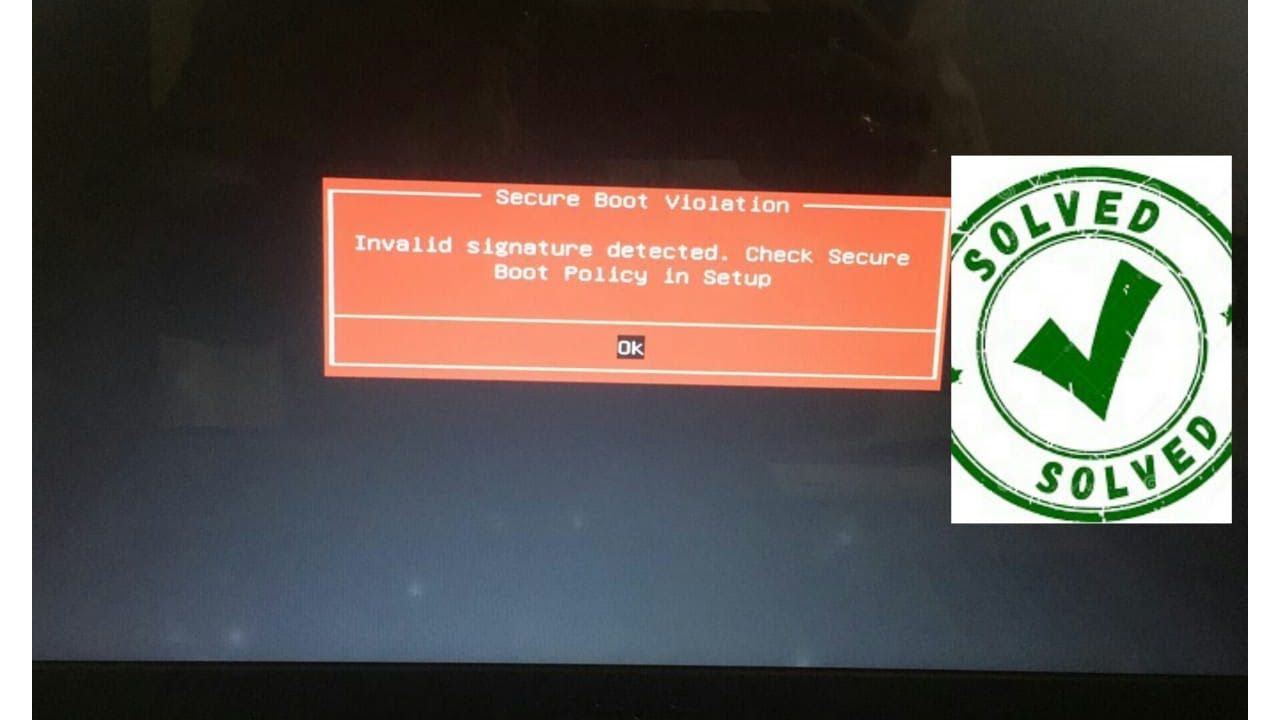 Verification failed 0x1a Security Violation. MSI Security Violation отключить. Signature verification failed