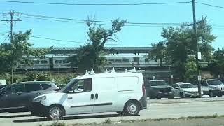 Long Island Rail Road Train arriving at the Massapequa Train Station 7/8/26