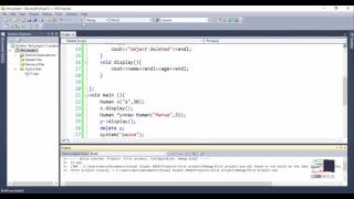 C++ For Beginners - #38 - Destructors in a Class