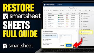 How to restore Smartsheet sheets using revision history - Full Guide