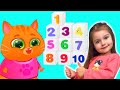 История для детей как Арина и котик Бубу играют вместе в игре | Арина и Bubbu учат считать цифры