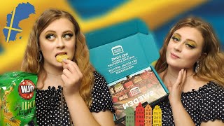 AMERICAN REACTS TO SWEDISH SNACKS| SWEDEN SNACKCRATE!
