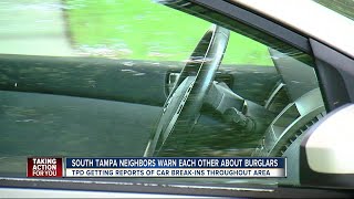 Suspicious people caught trying car door handles