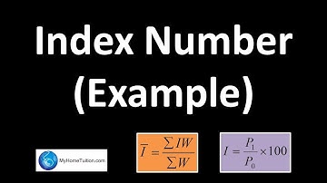 Index Number (Example) | Additional Mathematics