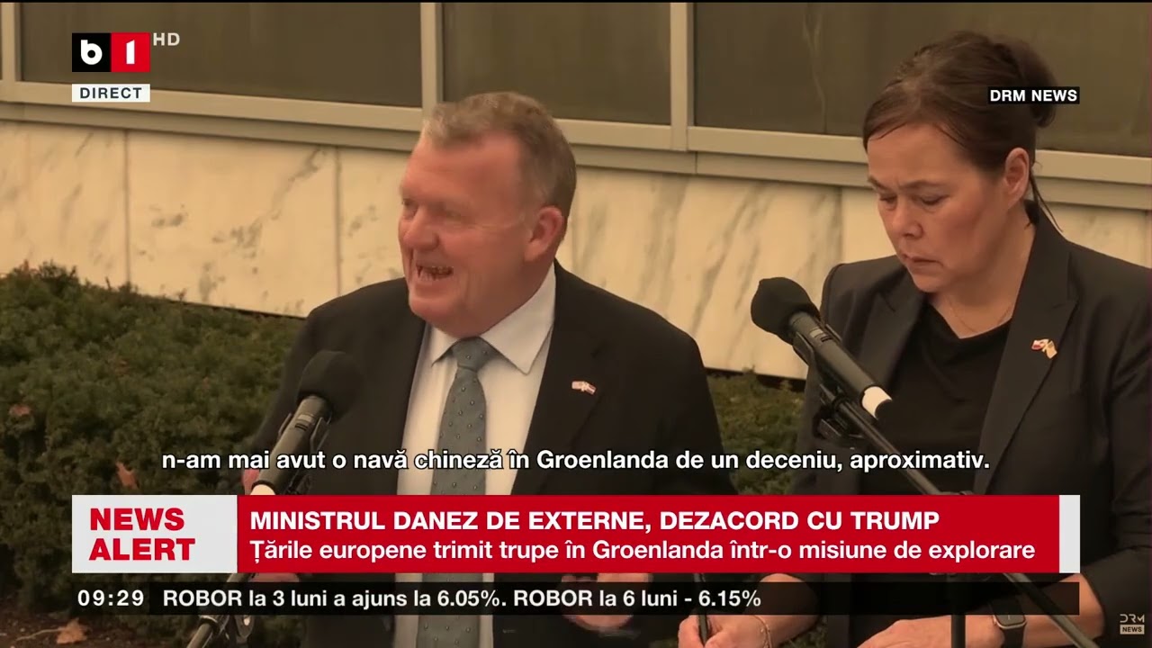 MINISTRUL DANEZ DE EXTERNE, DEZACORD CU TRUMP_Știri B1TV_15 ian. 2026