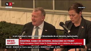 Ministrul Danez De Externe, Dezacord Cu Trumpștiri B1Tv15 Ian. 2026