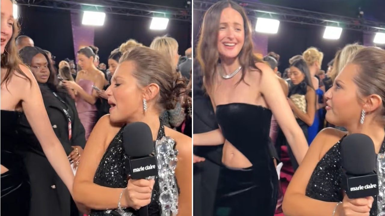 BAFTAs Shock Moment! Renate Reinsve Steps on Mia McKenna-Bruce’s Dress 😳✨
