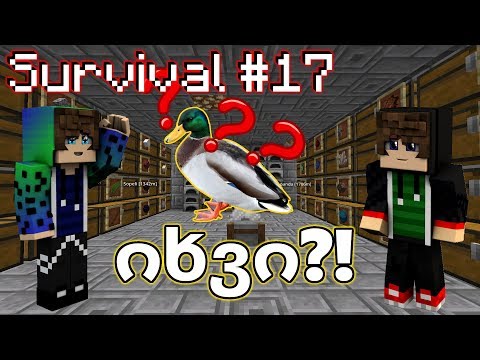 Survival#17 ვიღაც იხვი, საწყობის შენება და კურიოზები | W/MrGG \u0026 DG Daffy