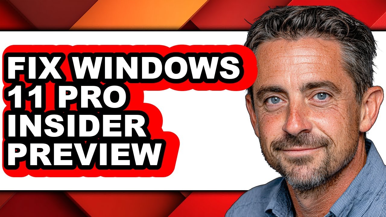 How to Fix Windows 11 Pro Insider Preview - Step by Step - YouTube