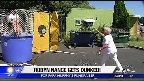KXLY4's Robyn Nance gets dunked for Teen and Kid C...
