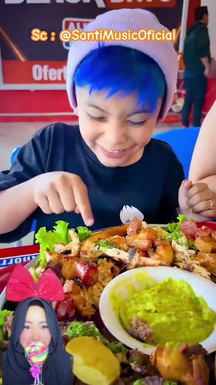 DIA SUDAH MENUNGGU LAMA MAKANAN DATANG ⁉️ tapi Siapa Yang Habisin ? @SantiMusicOficial #ahorts