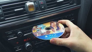 What Happens When You Put a PS4 GAME DISC in a CAR CD PLAYER?