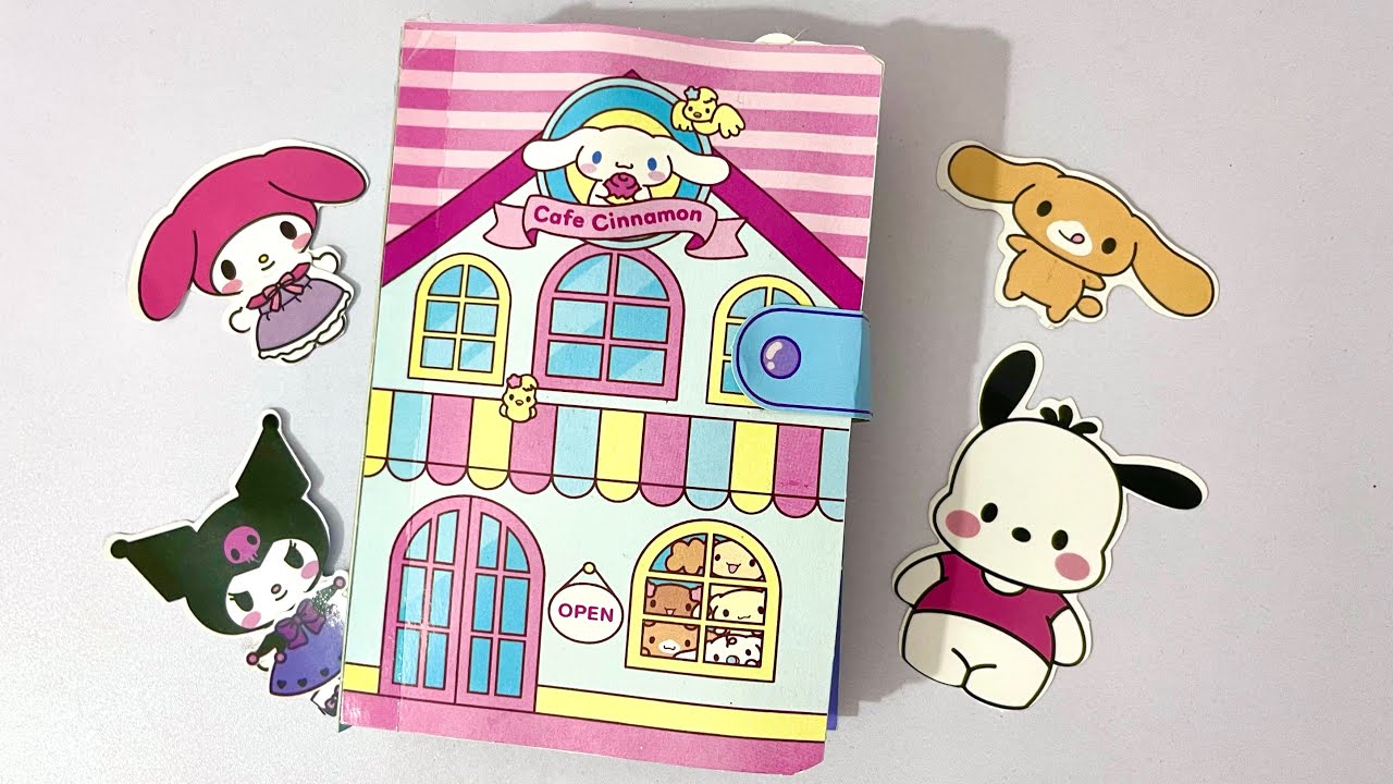 sách squishy book Cinnamoroll caffe DIY paper #squishybook #cinamonroll ...