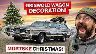 Mortske Decorates! National Lampoons Christmas Vacation Style! 1971 Ford Station Wagon Spruced Up!