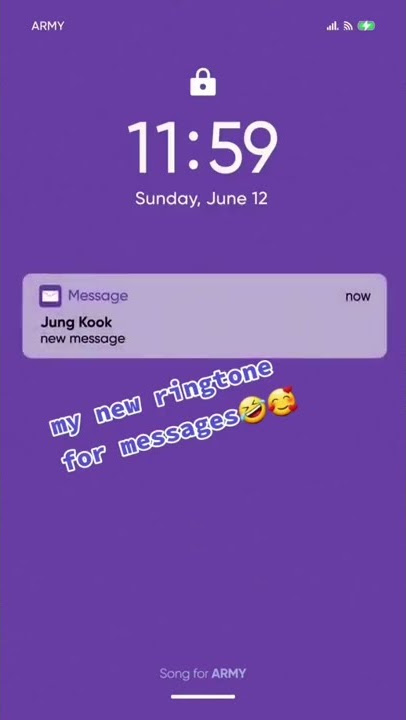 jk message ringtone 💜