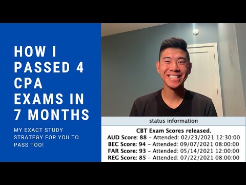 How I Passed 4 CPA Exams in 7 Months and How You Can Too - My Exact Study Strategy