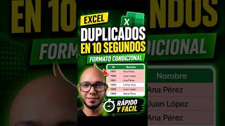 Excel Encuentra Datos Duplicados Automáticamente 🤯 #excel  #exceltutorial