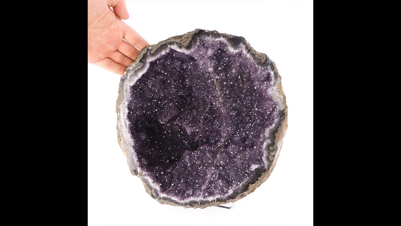 Ametyst - Piękne geody z kryształami z Urugwaju