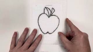 Tracing onto plastic canvas