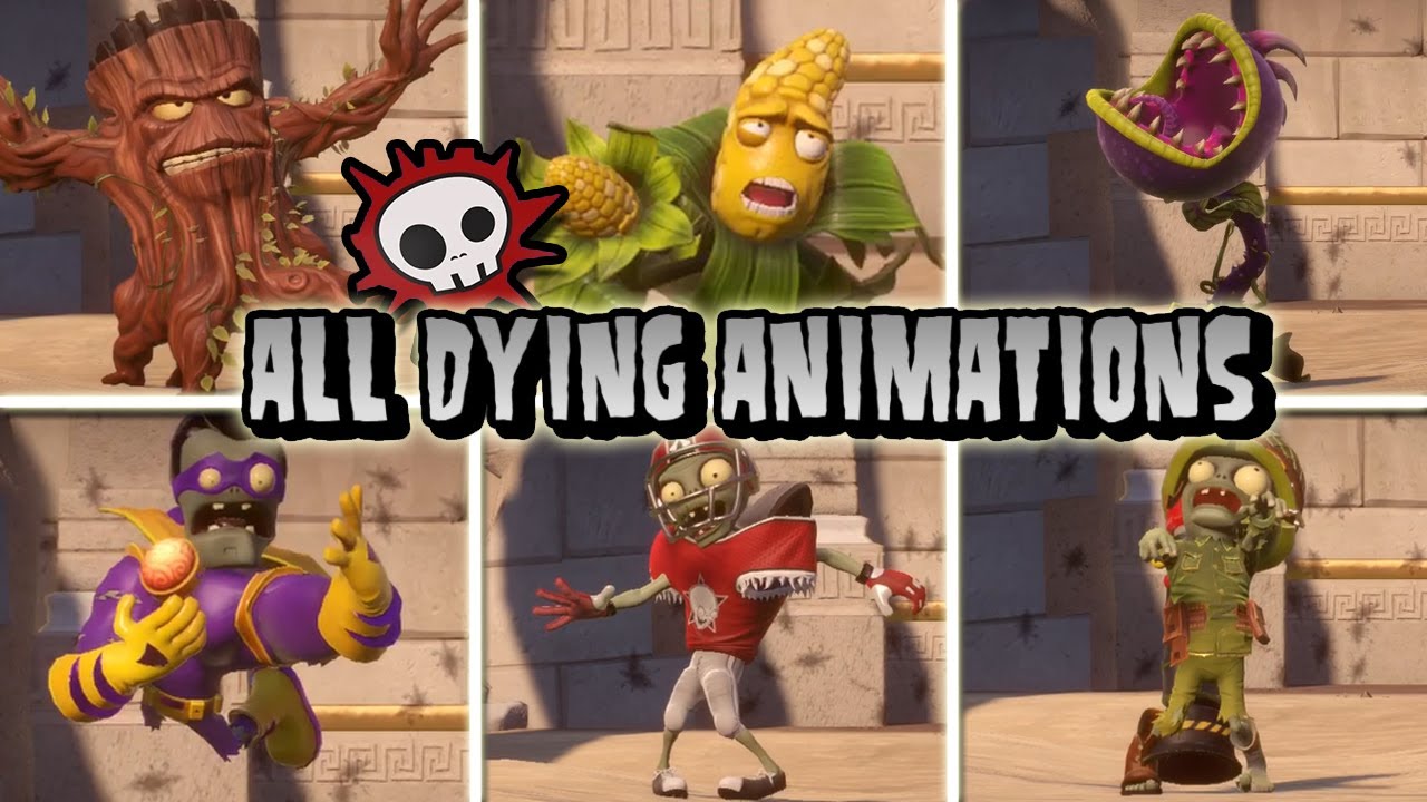 *ALL* Dying Animations In Plants vs Zombies GW2