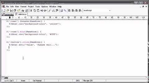 jQuery Tutorial   26   Basic form field selection