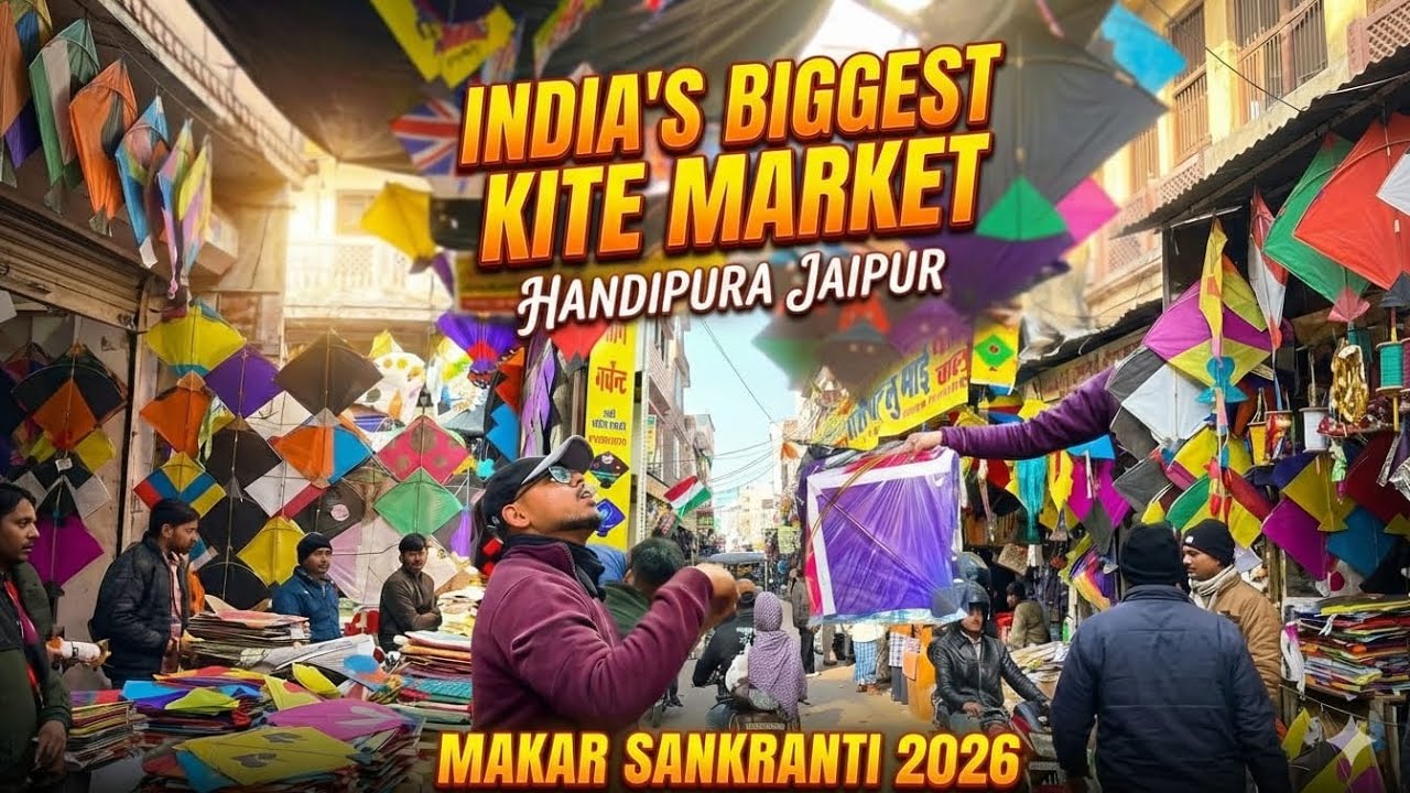 KITE SHOPPING FOR MAKAR SANKRANTI 2026🪁||CHEAPEST MARKET IN JAIPUR?😳||BIGGEST KITE MARKET IN JAIPUR✓