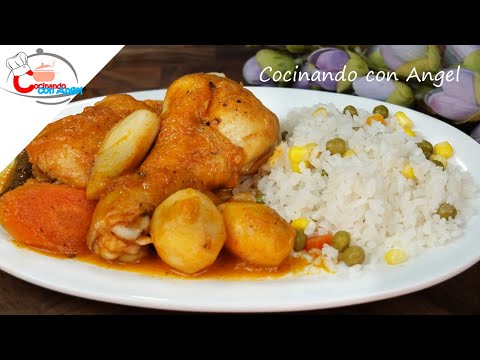 Prueba Este Estofado De Pollo Y Siempre Lo Querras Hacer Así | Cocinando con Angel