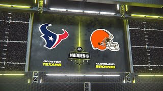 Madden NFL 24 - Houston Texans Vs Cleveland Browns Simulation PS5 (Updated Rosters)