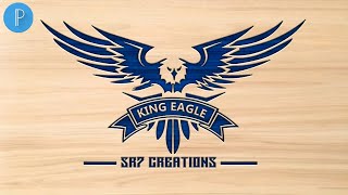 How to creat logo on pixel lab || King Eagle Logo Design || SR7 CREATIONS screenshot 4