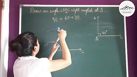 How to Draw 90° using Compass