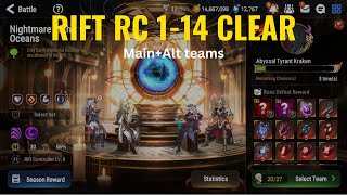 Rift (Ocean of Nightmare) RC1-14 Guide + Team Options | Epic Seven