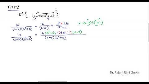 Inverse Laplace transform case 3 Part 1
