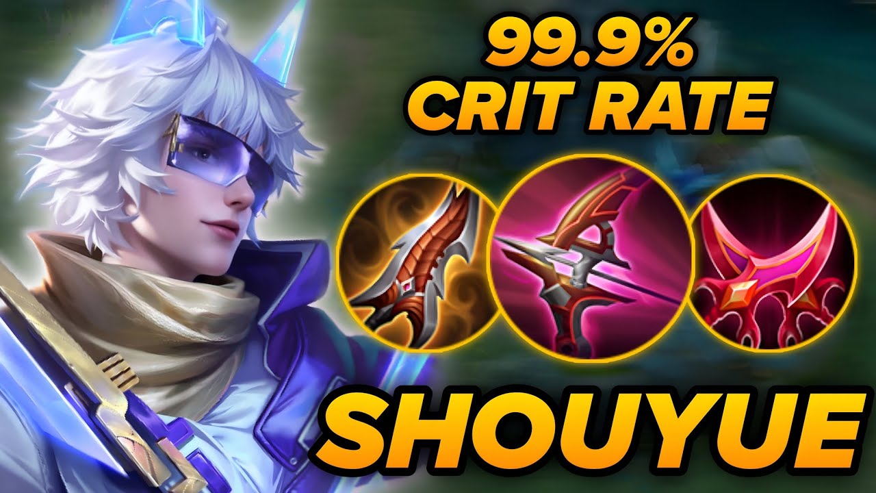 TOP 1 SHOUYUE?! 99.9% CRIT RATE CAN ONE-SHOT ENEMIES! | SHOUYUE BUILD & ARCANA - HONOR OF KINGS