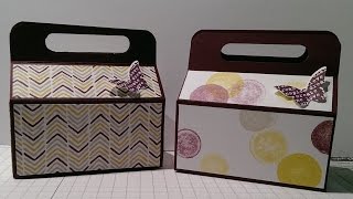 Project #13 Instructions: Small Snack Box / with Stampin' Up!