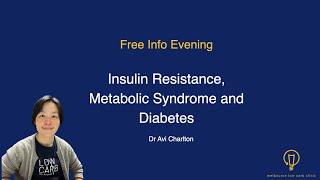 Free info night talk 1 - insulin resistance, metabolic syndrome and diabetes- Avi Charlton by Dr Charlton Low Carb GP 608 views 1 year ago 24 minutes