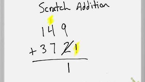 Scratch Addition